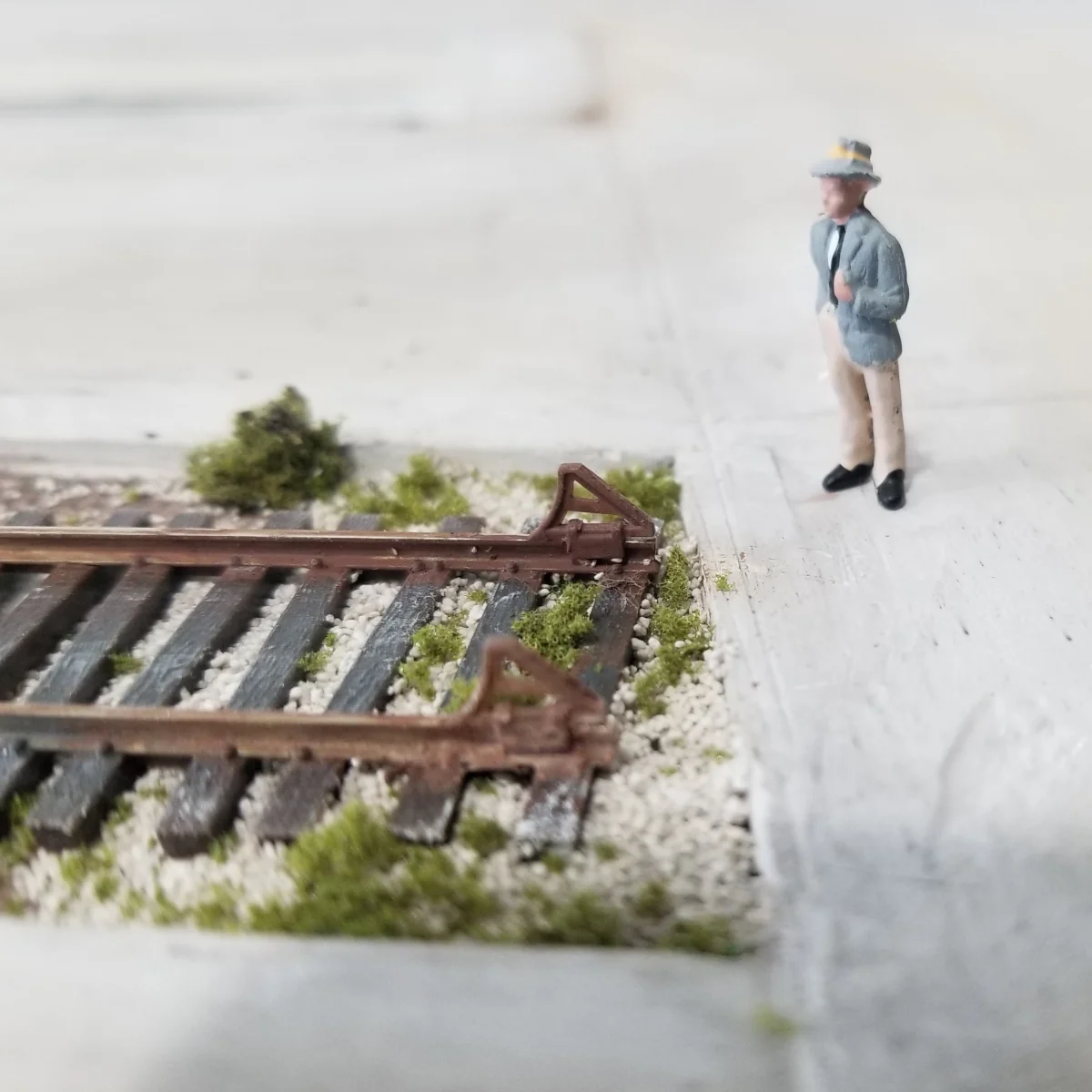 Prototype HO Scale Wheel Stops