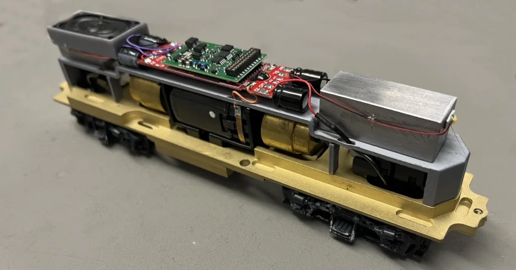 Proto 2000 GP7 Conversion Frame With TCS Sound Decoder Installed