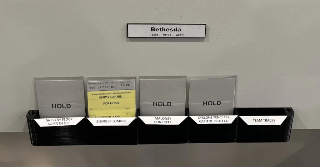 Prototype waybills for model railroad operations in Bethesda