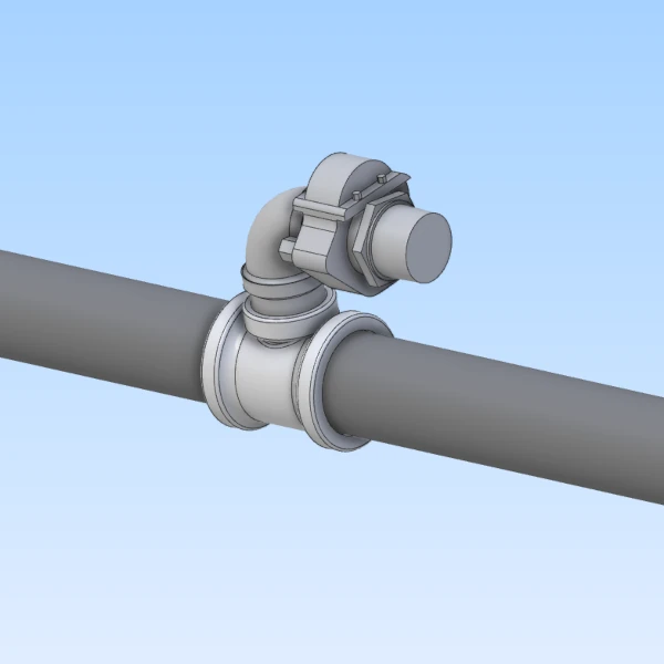 Tank Car Unloading Pipe Rendering